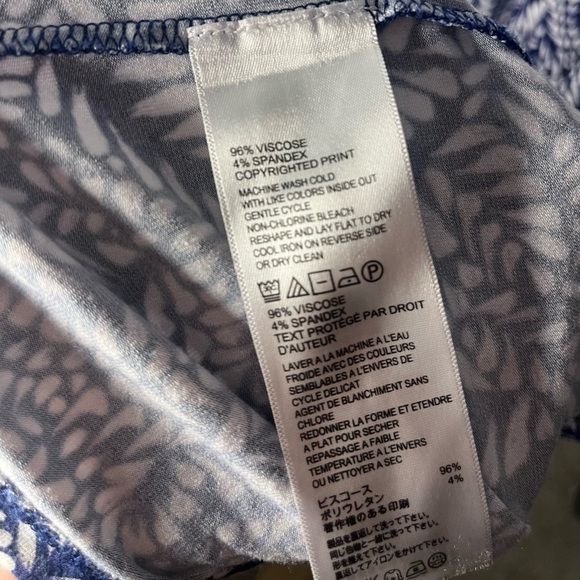 Tommy Bahama ๐ฟ Navy & White Leaf Print Maxi Dress โ Size S/P - Picture 3 of 9